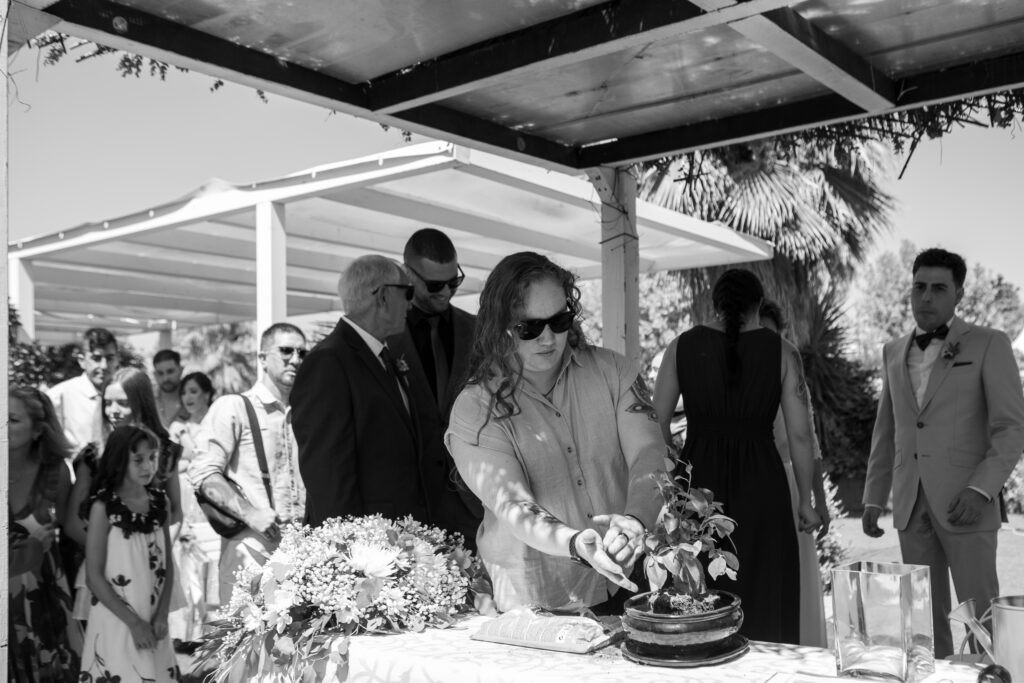 Ritual boda civil. Ritual del bonsai. Boda civil zaragoza. Consejo fotografo de bodas zaragoza